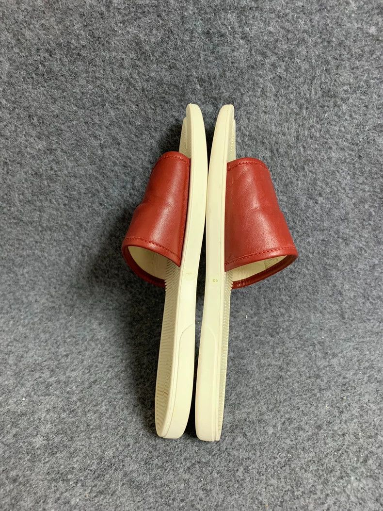Gucci Gucci Brown Leather Slide Sandals - dmc Size US 10.5 / EU 43-44 - 6 Thumbnail