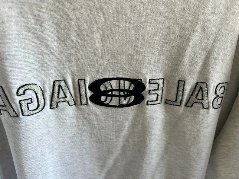 Balenciaga Balenciaga New Double Ring Embroidery Tee - dmc Size US M / EU 48-50 / 2 - 2 Thumbnail
