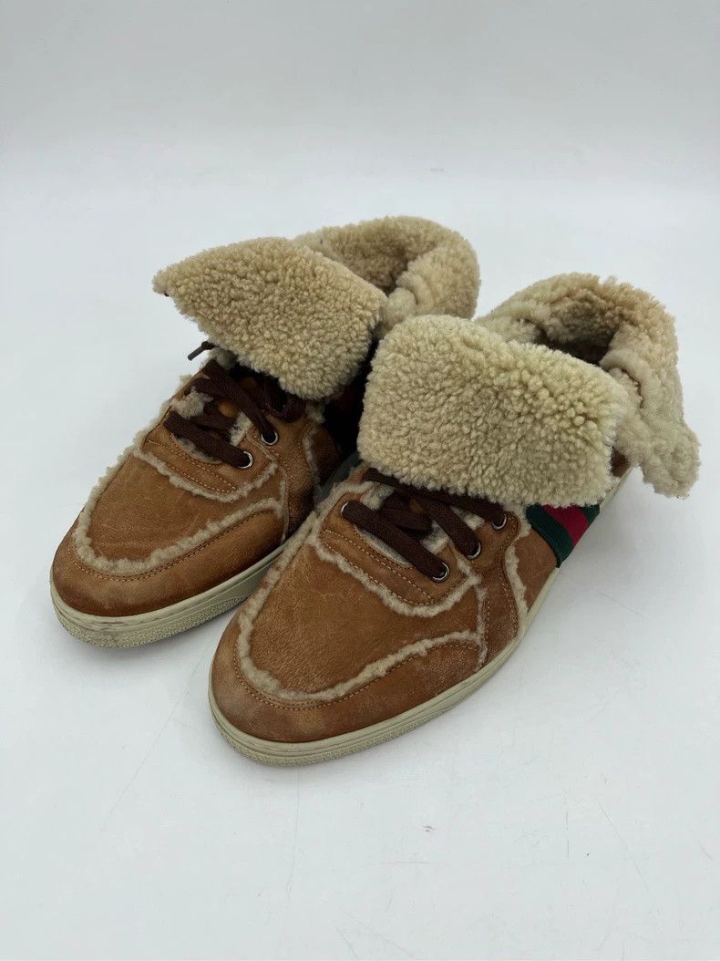 Gucci Gucci Shearling-Lined Brown Casual Shoes - dmc Size US 9 / EU 42 - 4 Thumbnail