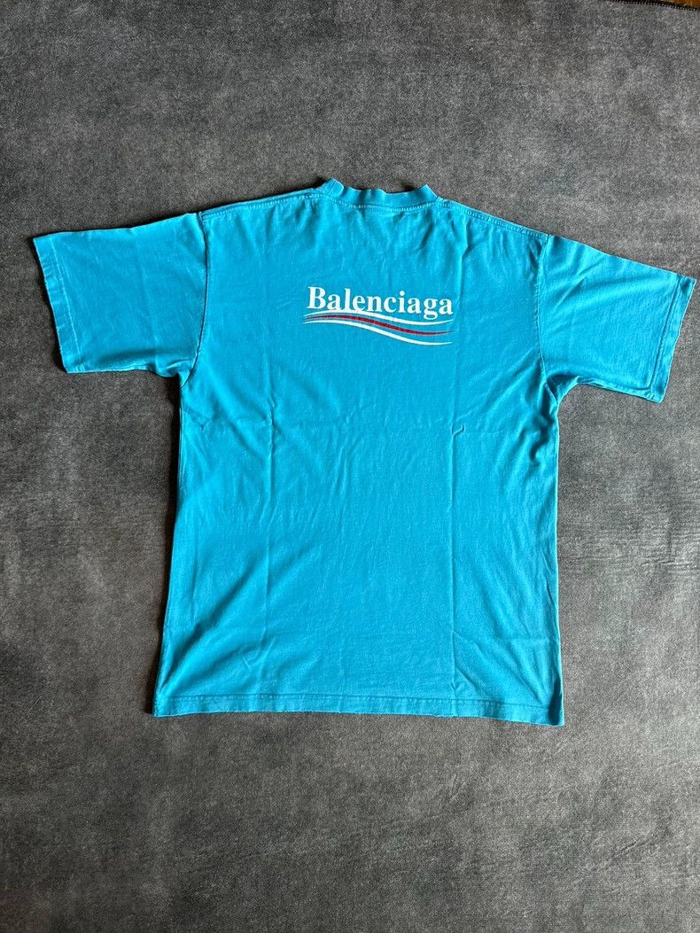 Balenciaga Balenciaga SS23 Blue Coke Logo T-shirt - dmc Size US XS / EU 42 / 0 - 2 Thumbnail