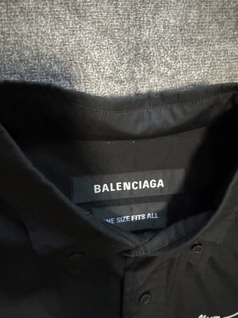 Balenciaga Balenciaga 21 Black Logo Short Sleeve Shirt - dmc Size US XS / EU 42 / 0 - 3 Thumbnail