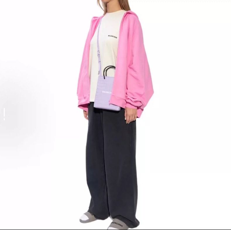 Balenciaga Balenciaga Letter Stripe Print Hoodie - dmc Size US XS / EU 42 / 0 - 7 Thumbnail