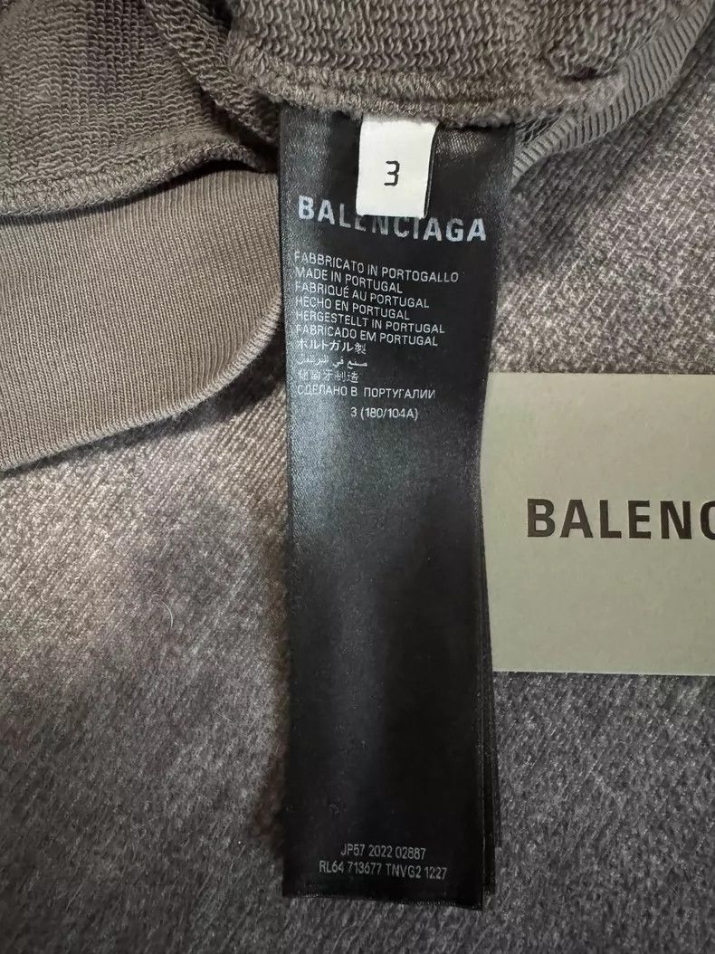 Balenciaga Balenciaga Logo Print Gray Hoodie - dmc Size US M / EU 48-50 / 2 - 4 Thumbnail