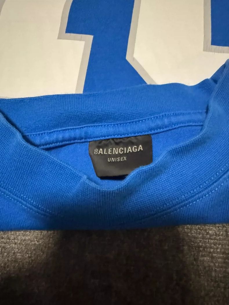 Balenciaga Balenciaga Retro Washed Short Sleeve Basketball Jersey - dmc Size US M / EU 48-50 / 2 - 3 Thumbnail