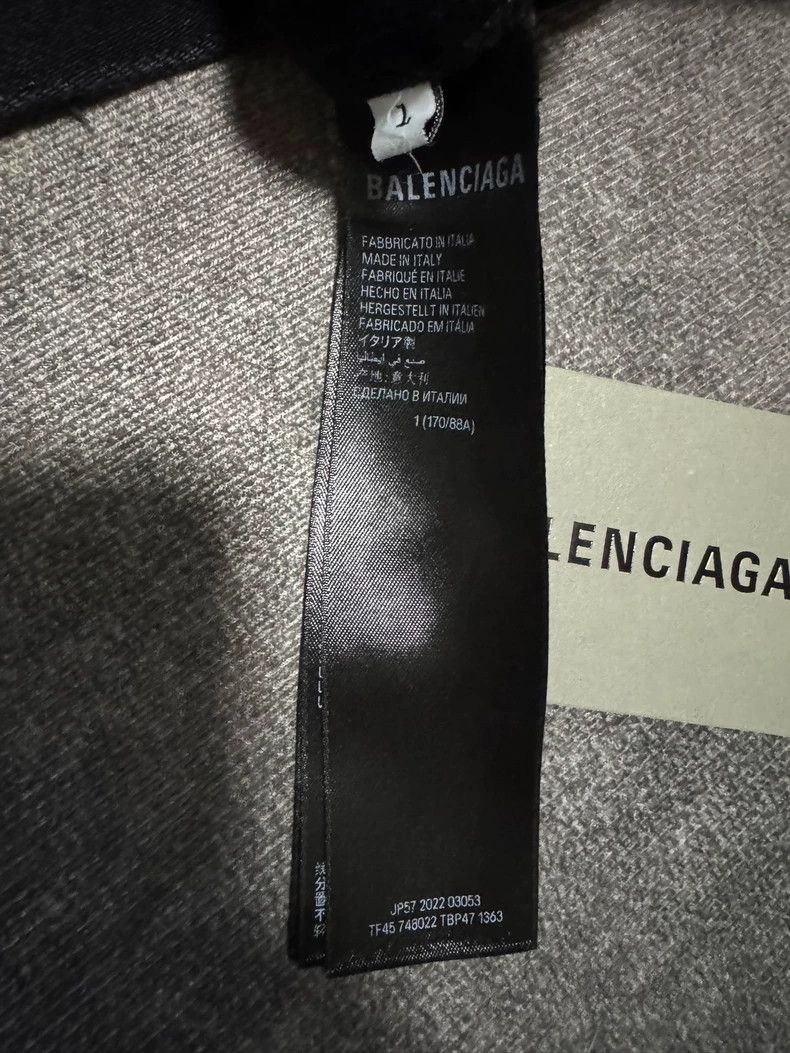 Balenciaga Balenciaga 23SS Distressed Denim Jacket - dmc Size US M / EU 48-50 / 2 - 4 Thumbnail