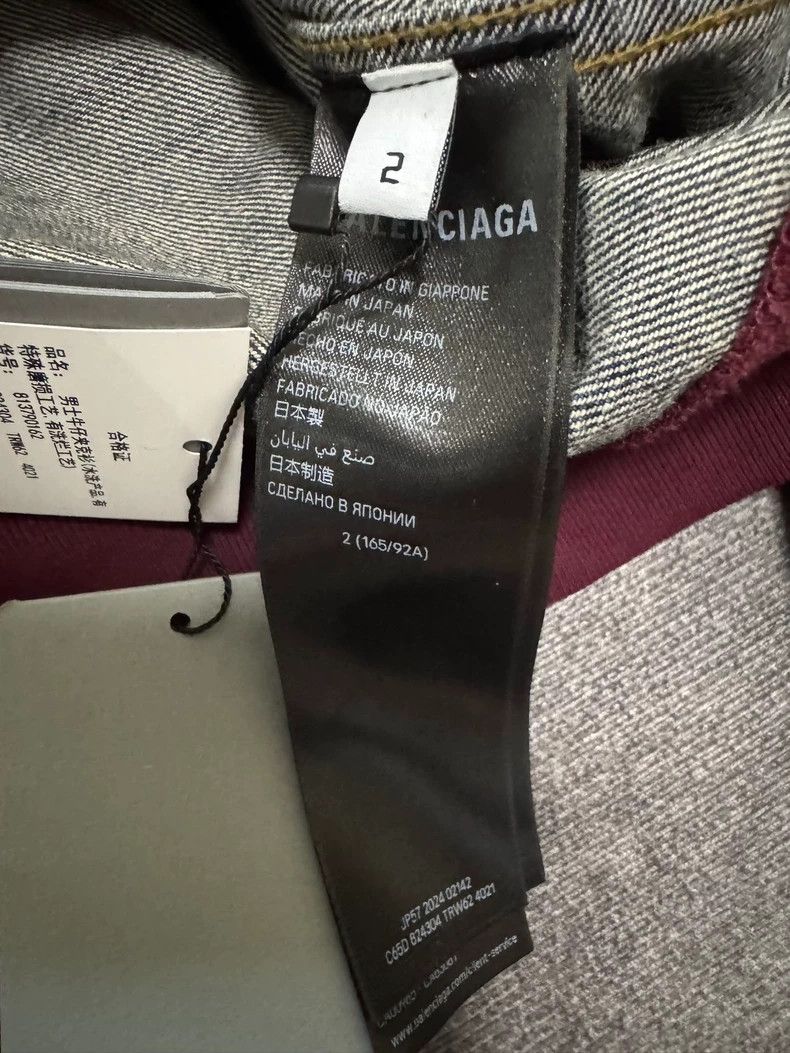 Balenciaga Balenciaga Denim Hooded Jacket 25 - dmc Size US S / EU 44-46 / 1 - 4 Thumbnail