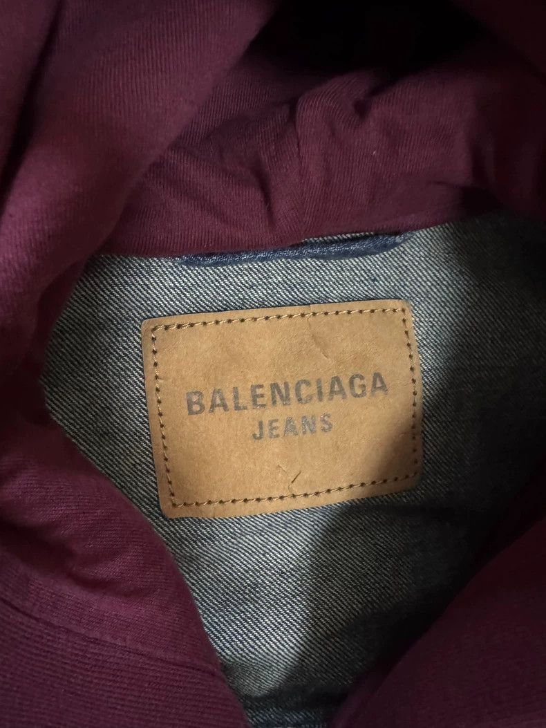 Balenciaga Balenciaga Denim Hooded Jacket 25 - dmc Size US S / EU 44-46 / 1 - 3 Thumbnail