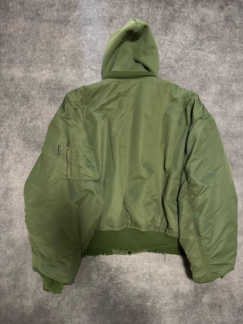 Balenciaga Balenciaga 24Fall Hooded Bomber Jacket - dmc Size US XS / EU 42 / 0 - 2 Thumbnail
