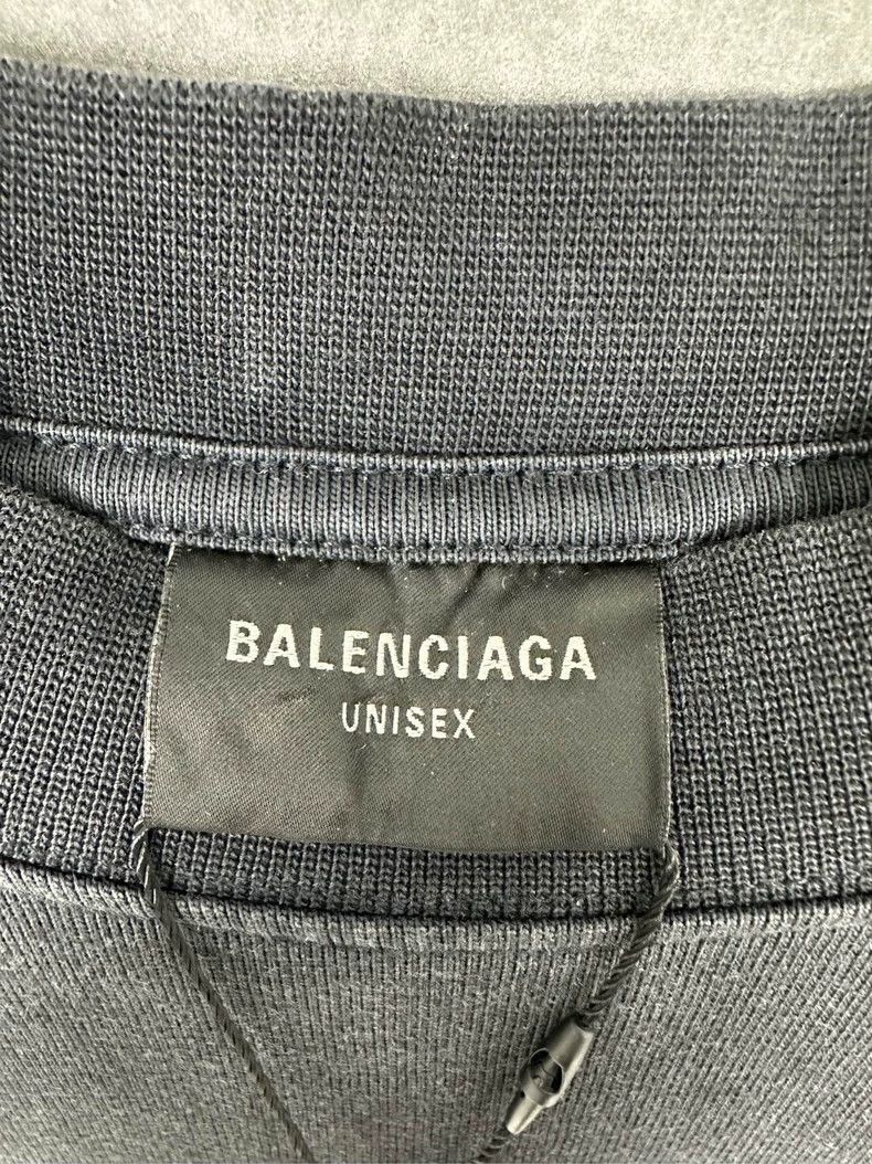 Balenciaga Balenciaga Distressed Logo Short Sleeve Tee - dmc Size US M / EU 48-50 / 2 - 3 Thumbnail