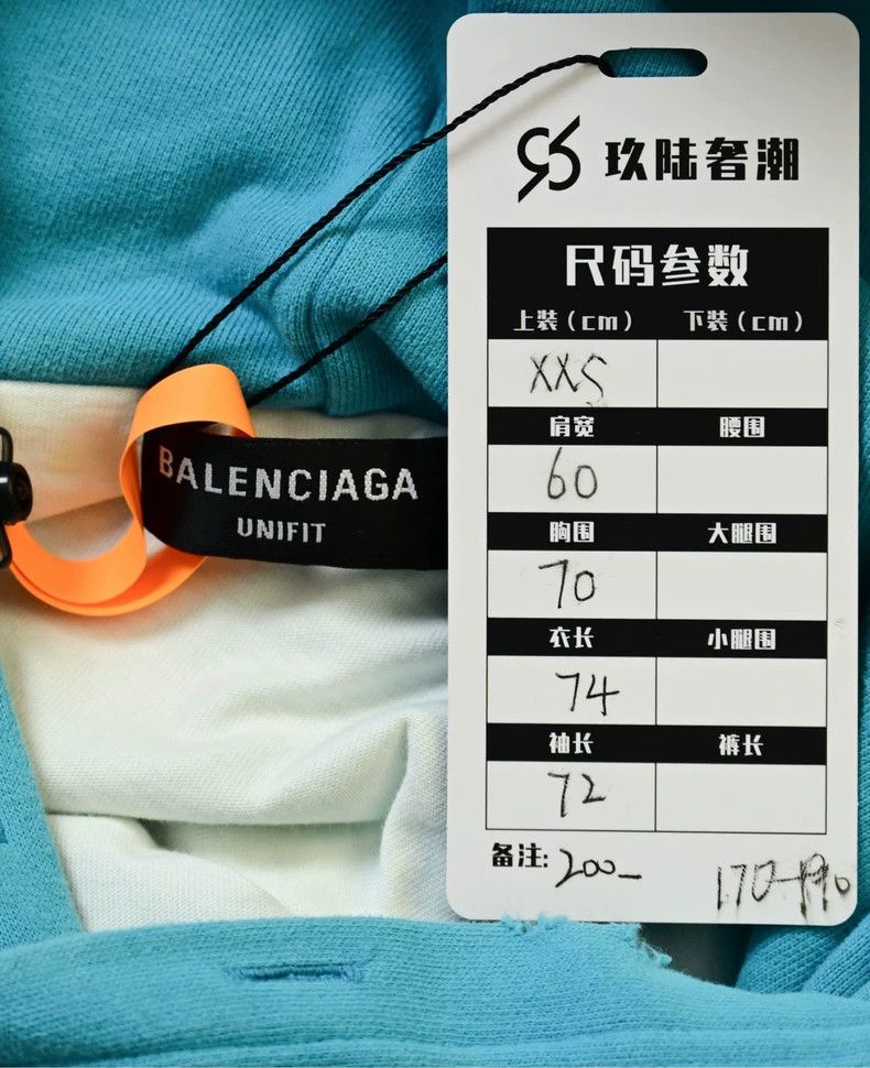Balenciaga Balenciaga Distressed Logo Hole Hoodie Blue - dmc Size US XXS / EU 40 - 9 Thumbnail