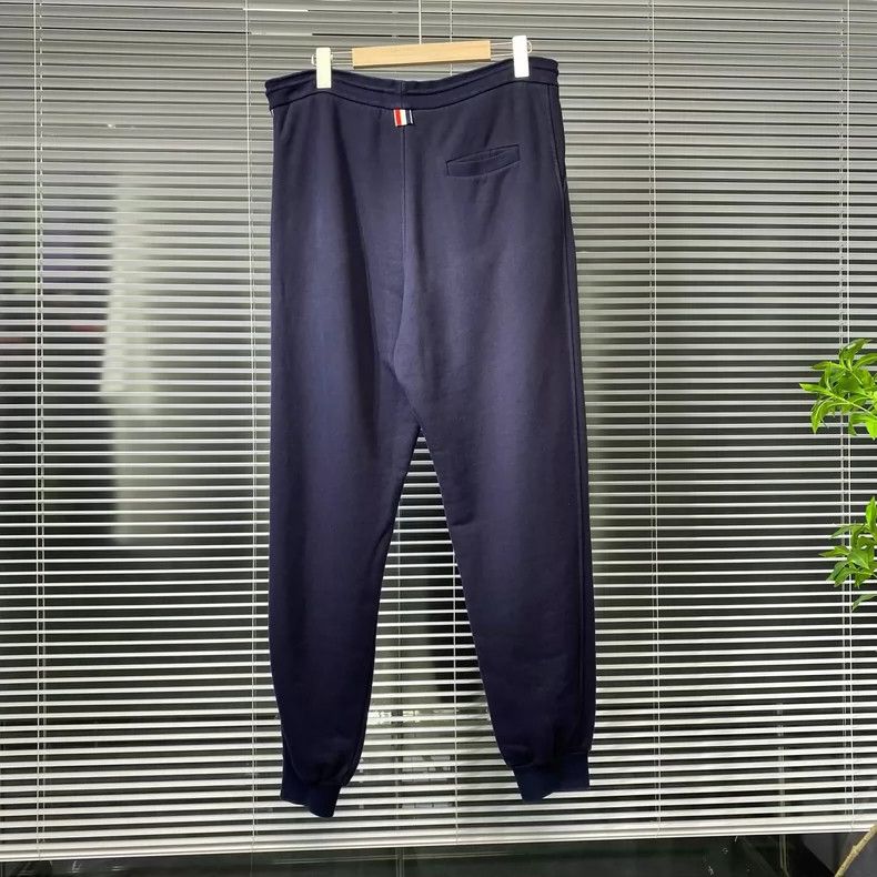 Thom Browne Thom Browne Navy Side-Stripe Sweatpants - dmc Size US 34 / EU 50 - 2 Thumbnail