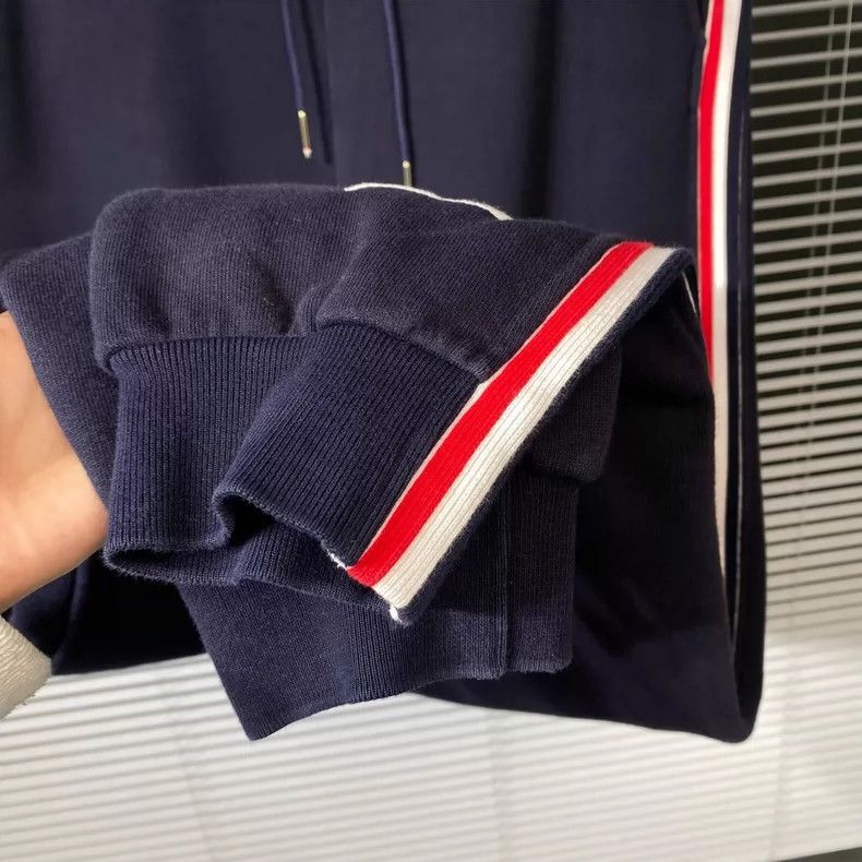 Thom Browne Thom Browne Navy Side-Stripe Sweatpants - dmc Size US 34 / EU 50 - 5 Thumbnail