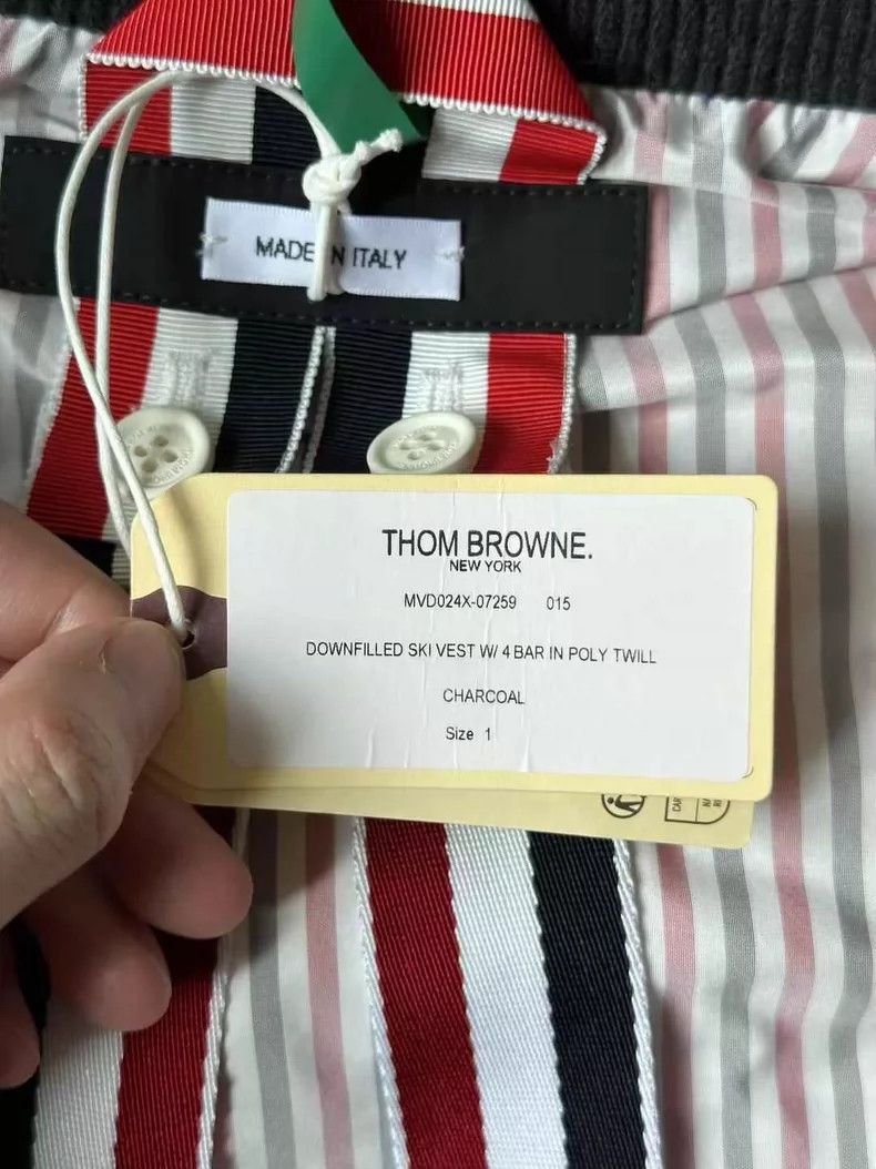 Thom Browne Thom Browne Charcoal Down Vest - dmc Size US M / EU 48-50 / 2 - 5 Thumbnail