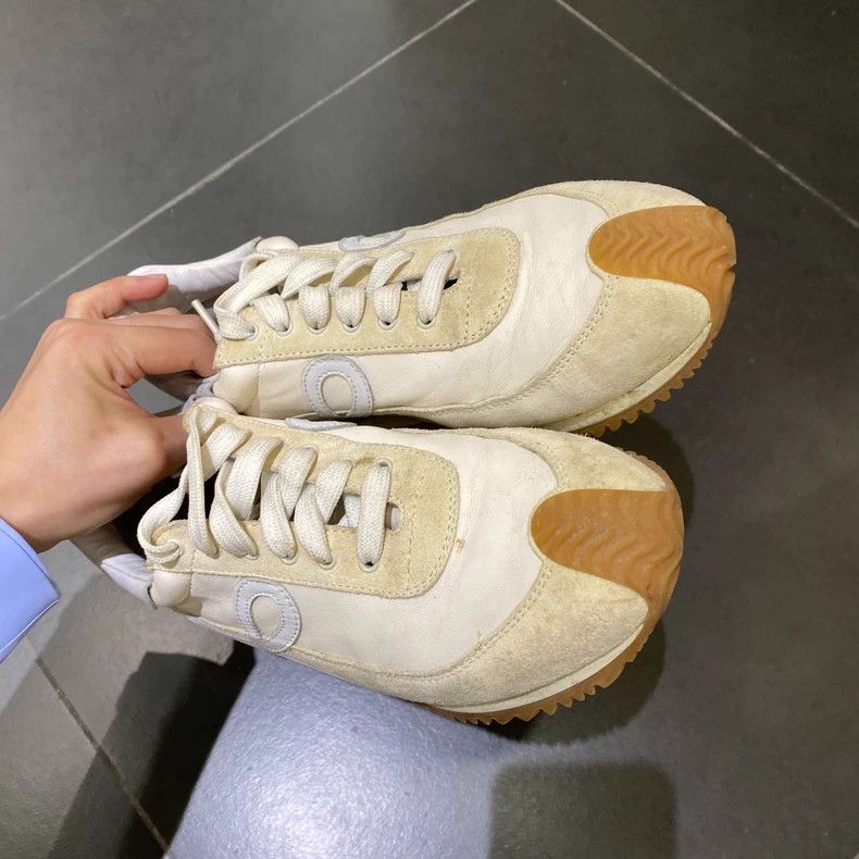 Loewe Loewe Flow Runner Suede Leather Sneakers - dmc Size US 7.5 / EU 40-41 - 2 Thumbnail