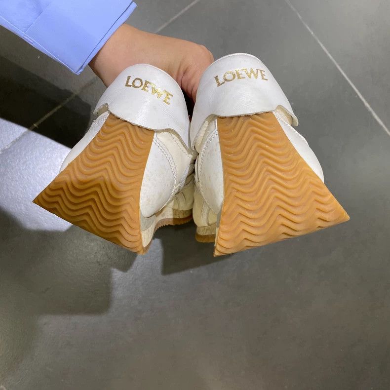 Loewe Loewe Flow Runner Suede Leather Sneakers - dmc Size US 7.5 / EU 40-41 - 4 Thumbnail