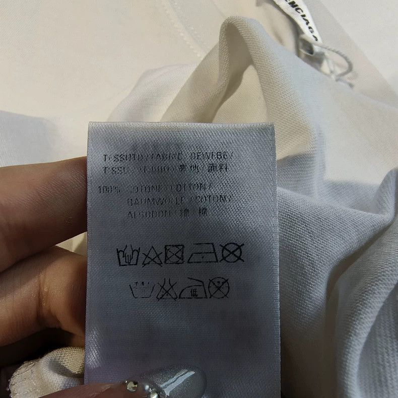 Balenciaga Balenciaga White Short Sleeve T-shirt - dmc Size US M / EU 48-50 / 2 - 7 Thumbnail
