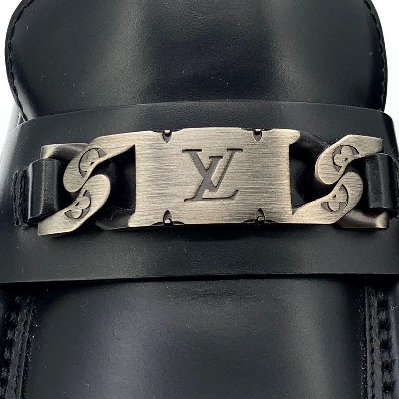Louis Vuitton Louis Vuitton Black Logo Chain Loafers - dmc Size US 9.5 / EU 42-43 - 6 Thumbnail