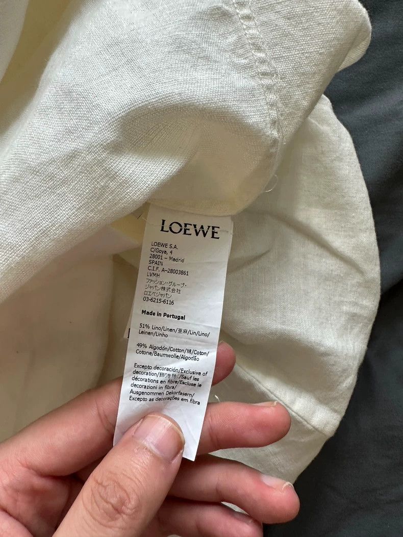 Loewe LOEWE Academy Style Cotton Linen Shirt - dmc Size US S / EU 44-46 / 1 - 6 Thumbnail