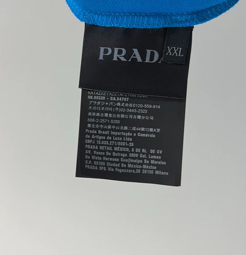 Prada Prada Men's Blue Short Sleeve Polo Shirt - dmc Size US XXL / EU 58 / 5 - 6 Thumbnail