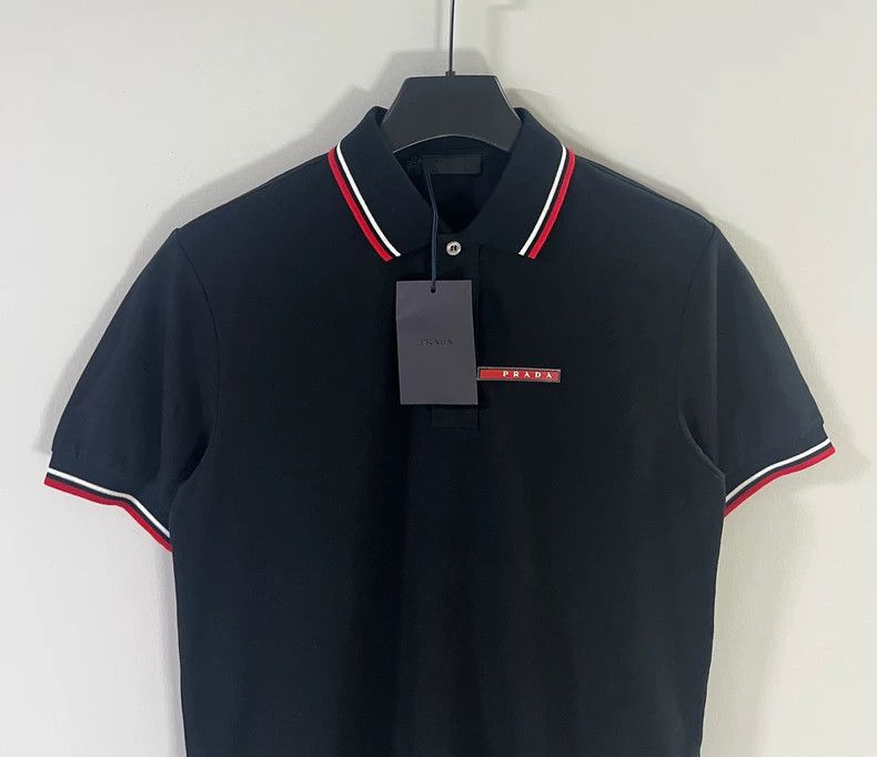 Prada Prada Men's Short Sleeve Polo Shirt - dmc Size US S / EU 44-46 / 1 - 3 Thumbnail