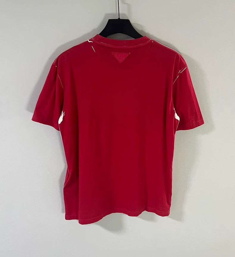 Prada Prada Men's Short Sleeve Graphic T-Shirt - dmc Size US L / EU 52-54 / 3 - 2 Thumbnail