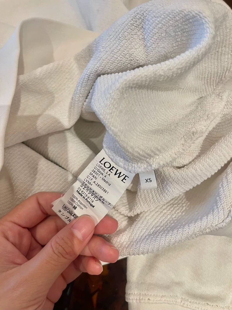 Loewe Loewe Floral Back White Sweatshirt - dmc Size US XS / EU 42 / 0 - 5 Thumbnail