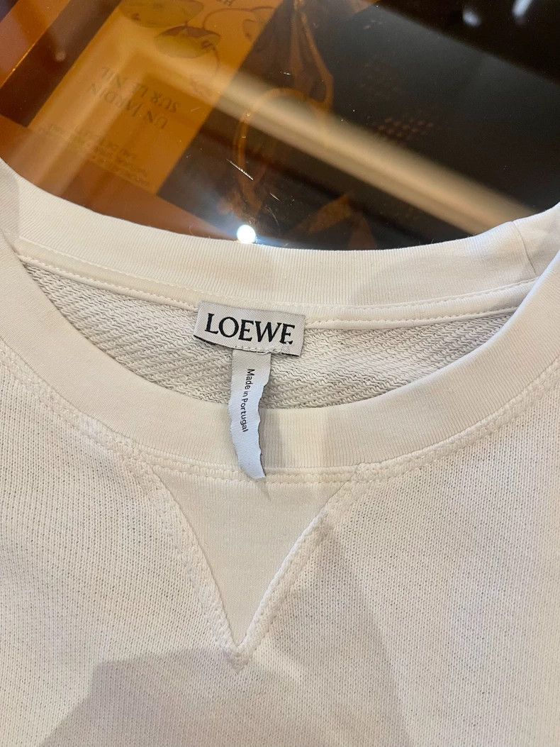 Loewe Loewe Floral Back White Sweatshirt - dmc Size US XS / EU 42 / 0 - 3 Thumbnail