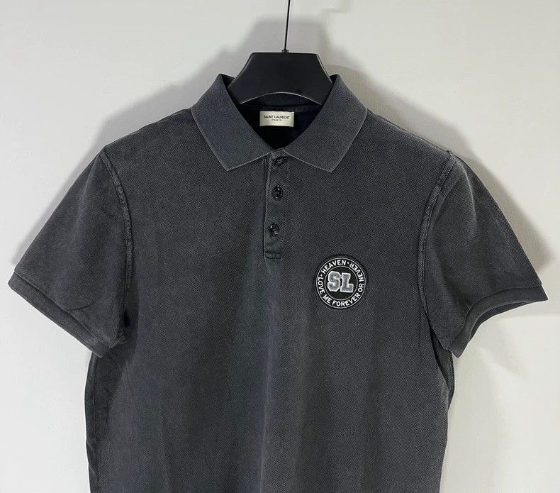 Saint Laurent Paris Saint Laurent Paris Men's Short Sleeve Polo - dmc Size US S / EU 44-46 / 1 - 2 Thumbnail