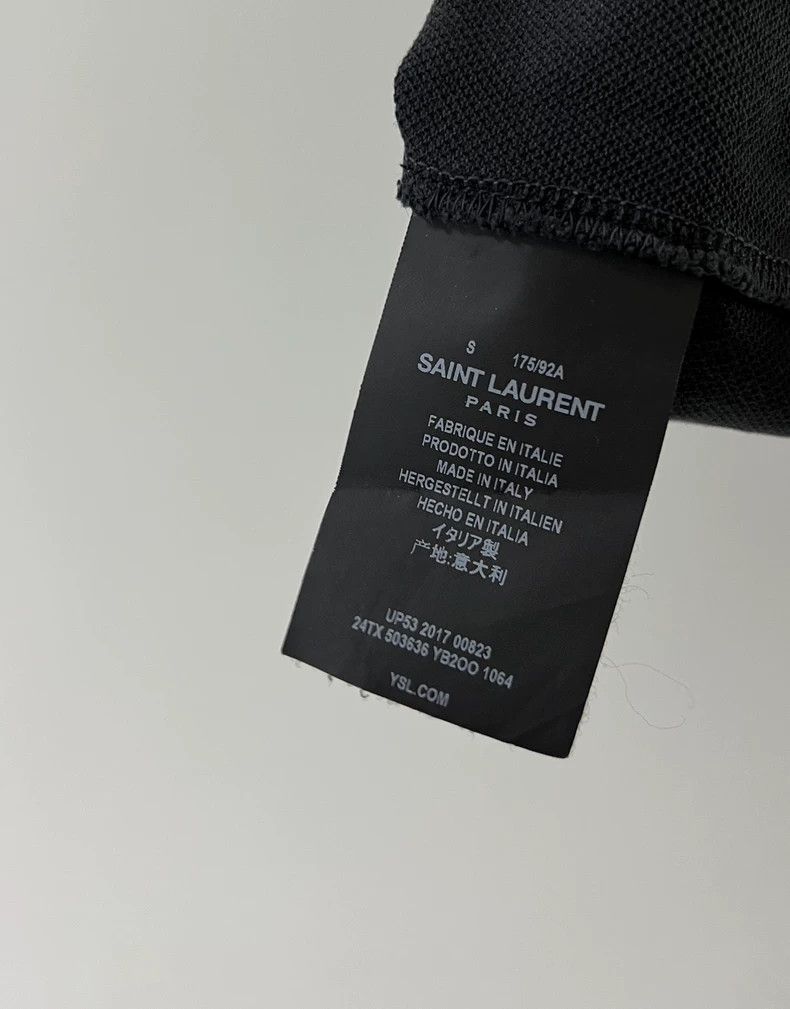 Saint Laurent Paris Saint Laurent Paris Men's Short Sleeve Polo - dmc Size US S / EU 44-46 / 1 - 6 Thumbnail