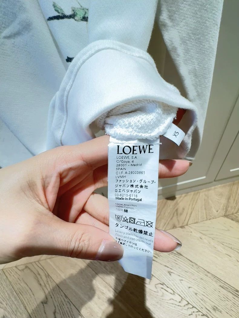 Loewe Loewe White Floral Print Sweatshirt - dmc Size US XS / EU 42 / 0 - 4 Thumbnail