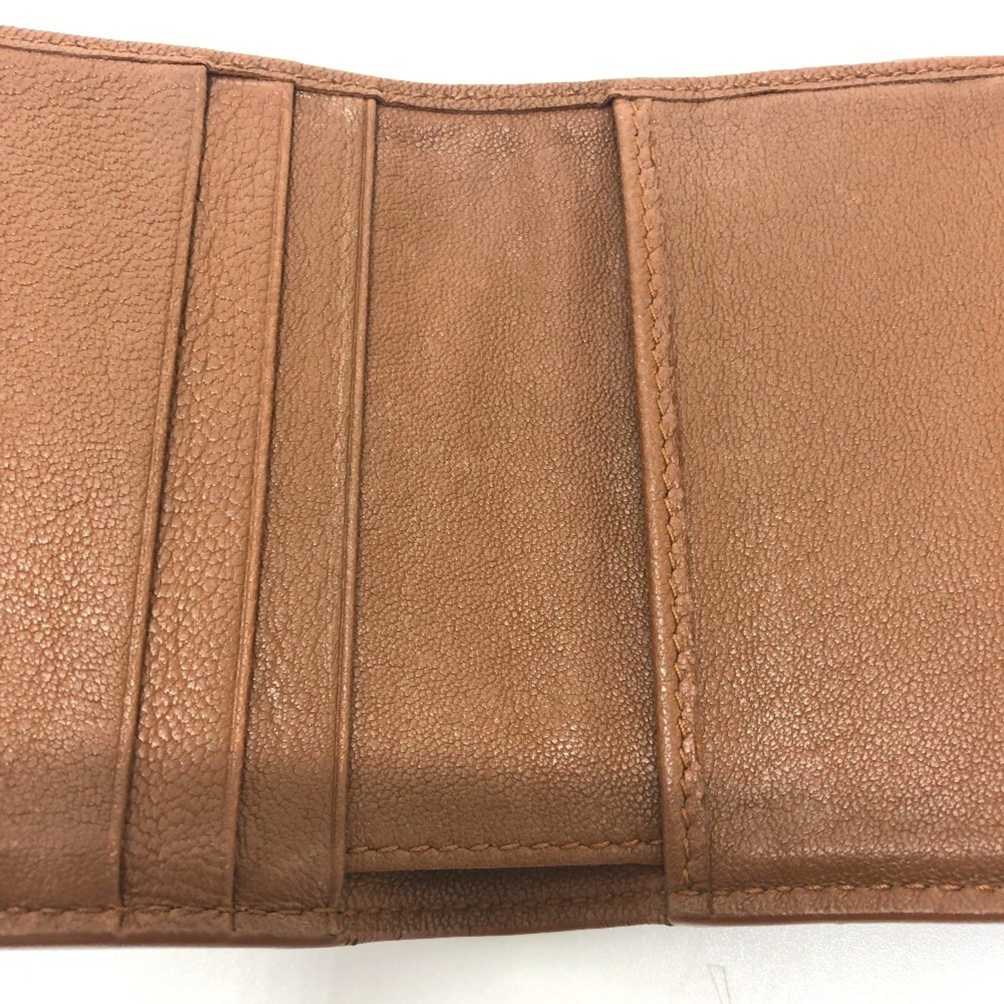 Bottega Veneta BOTTEGA VENETA Intrecciato Compact Wallet, Tri-fold Leather, Women's, Brown Size ONE SIZE - 9 Thumbnail