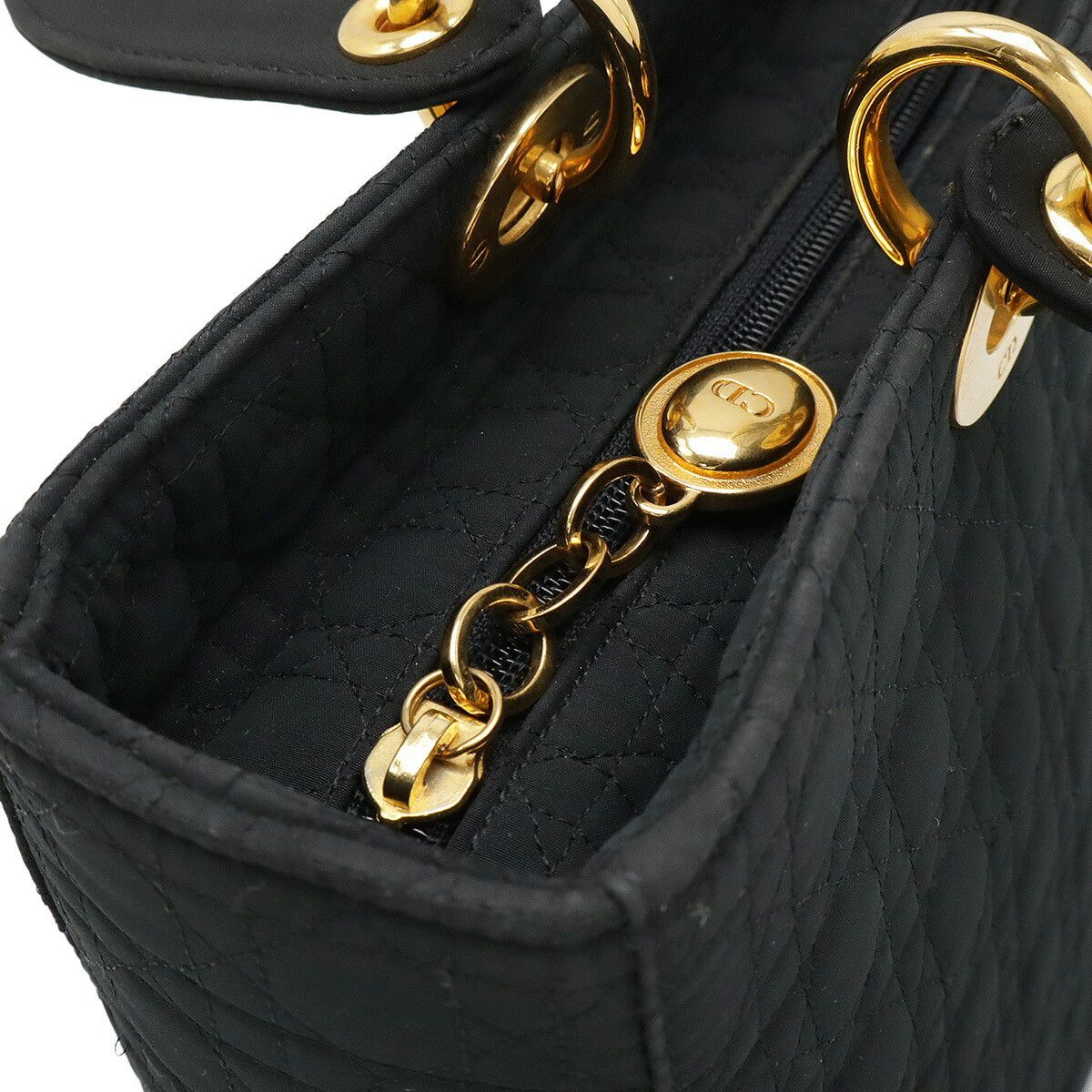 Dior Dior Christian Dior Lady Dior Cannage Nylon Handbag Others Tote Bag DUTY FREE for USA Size ONE SIZE - 4 Thumbnail
