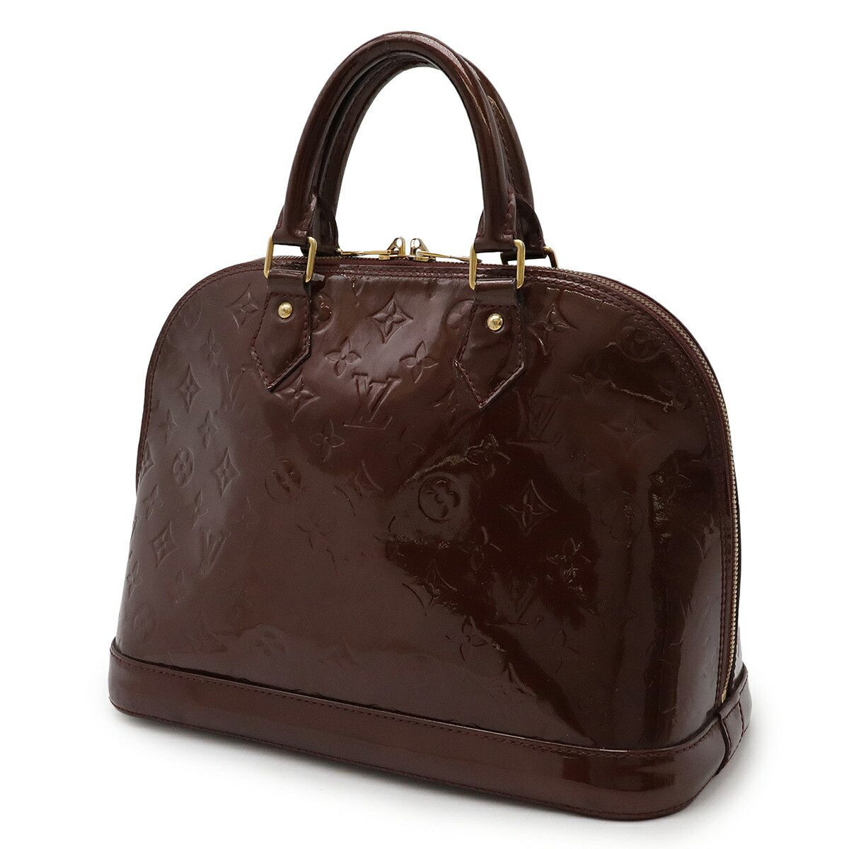 Louis Vuitton Louis Vuitton Louis Vuitton Alma PM Monogram Vernis Patent Leather Handbag Enamel Handbag M91691 DUTY FREE for USA Size ONE SIZE - 2 Thumbnail