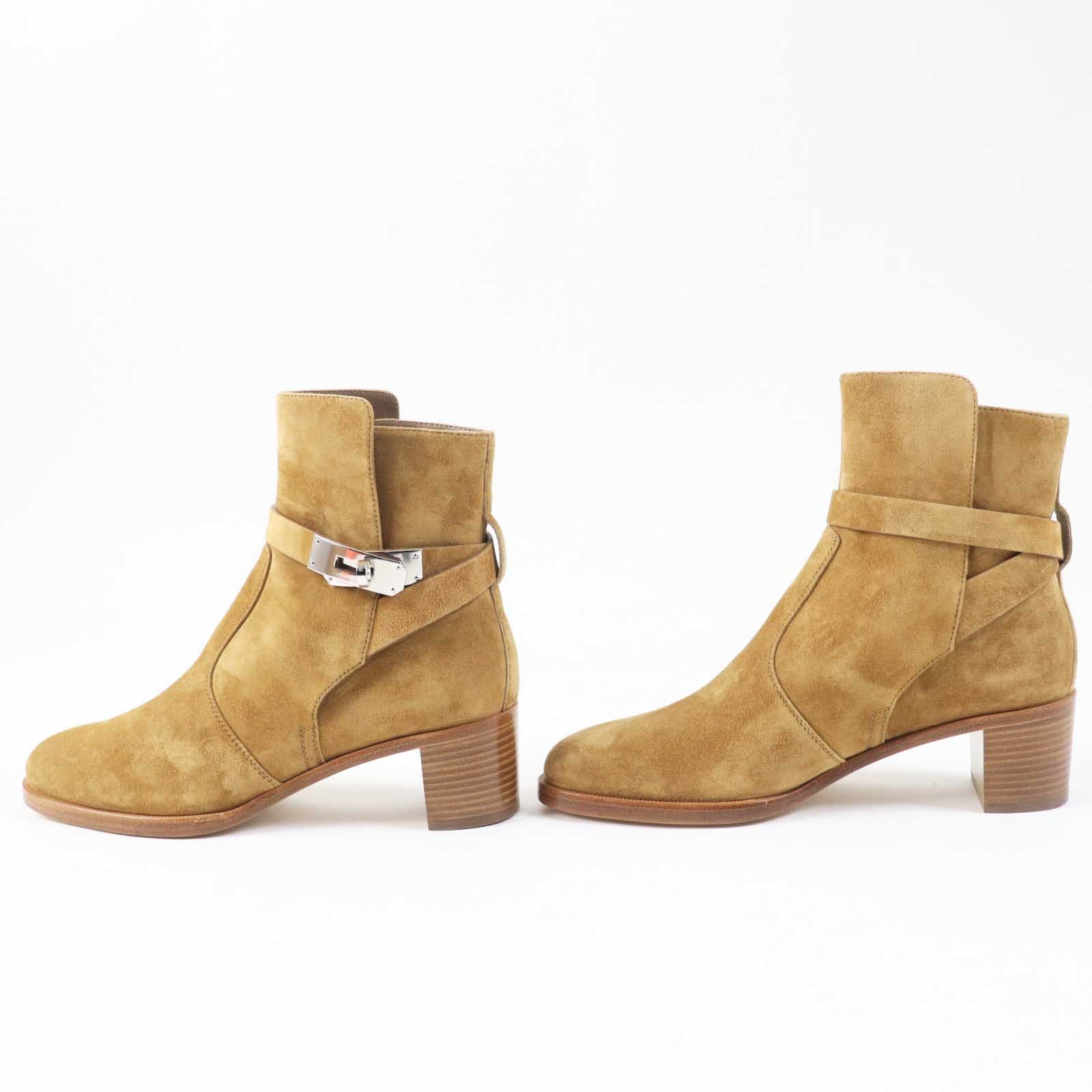 Hermes Hermes Hermes Frenchie 50 Veau Velvet Short Boots Suede Shoes DUTY FREE for USA Size ONE SIZE - 4 Thumbnail