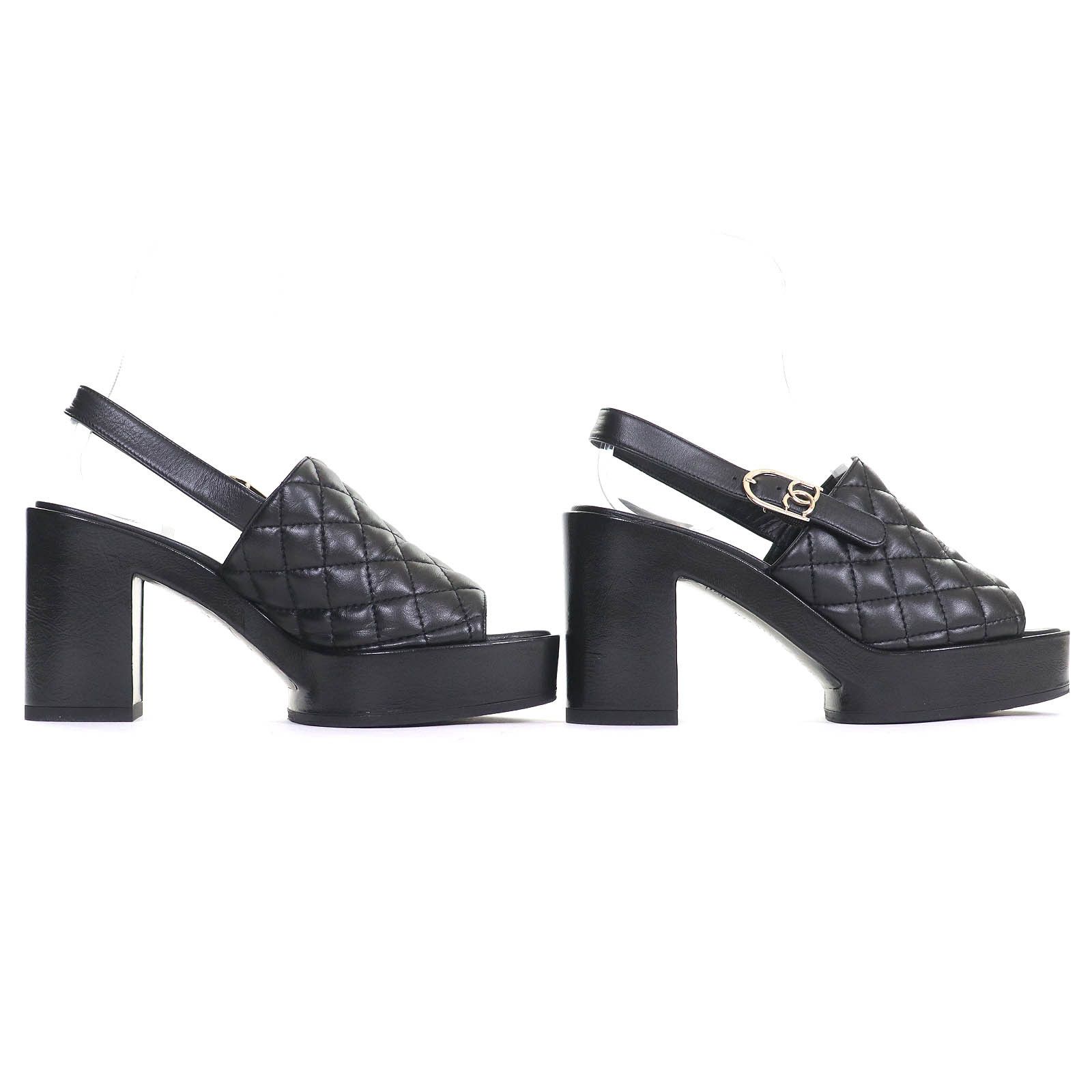 Chanel Chanel Chanel COCO Mark Matelasse Leather Sandals Leather Shoes G45567 DUTY FREE for USA Size ONE SIZE - 4 Thumbnail