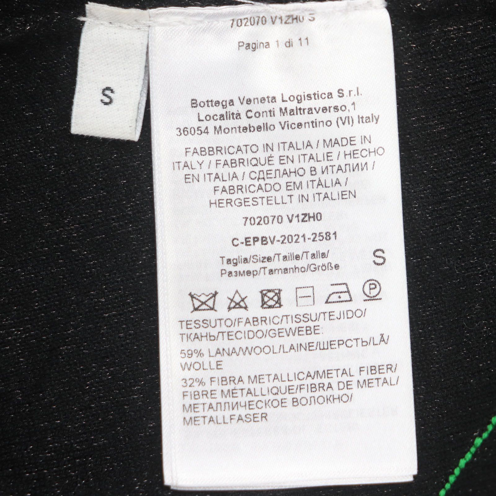 Bottega Veneta Bottega Veneta Bottega Veneta Wool Sweater Cotton Tops 702070 DUTY FREE for USA Size ONE SIZE - 6 Thumbnail