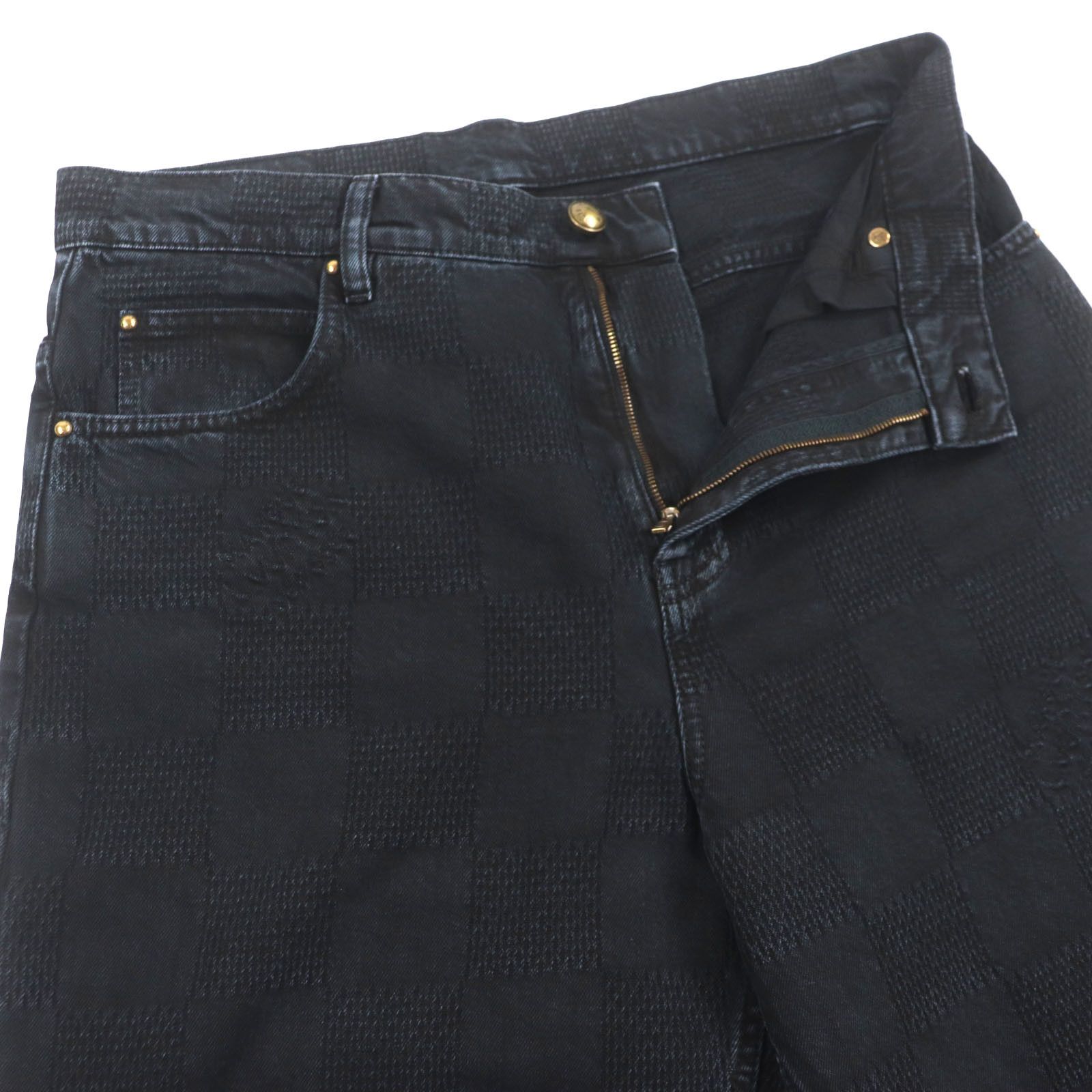 Louis Vuitton Louis Vuitton Louis Vuitton Denim Cotton Pants Cotton Pants 1AFX68 DUTY FREE for USA Size ONE SIZE - 3 Thumbnail