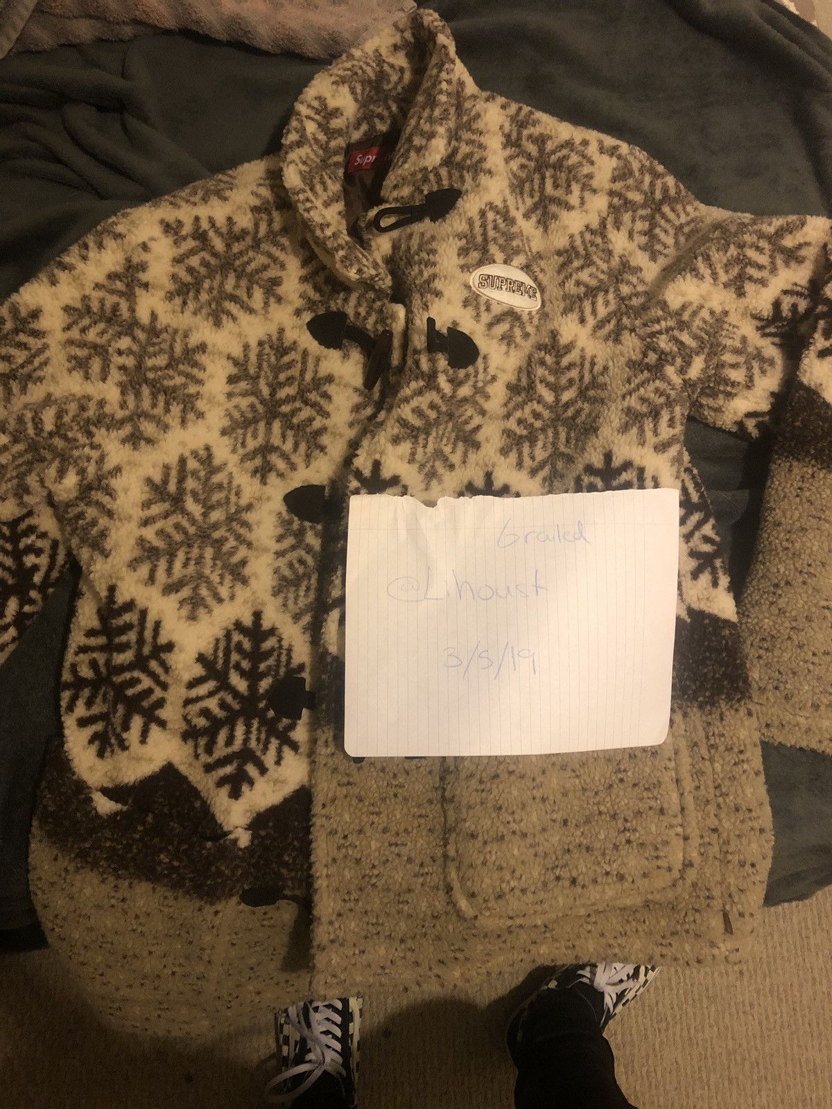 Supreme Snowflake Toggle Fleece Jacket 【公式通販】