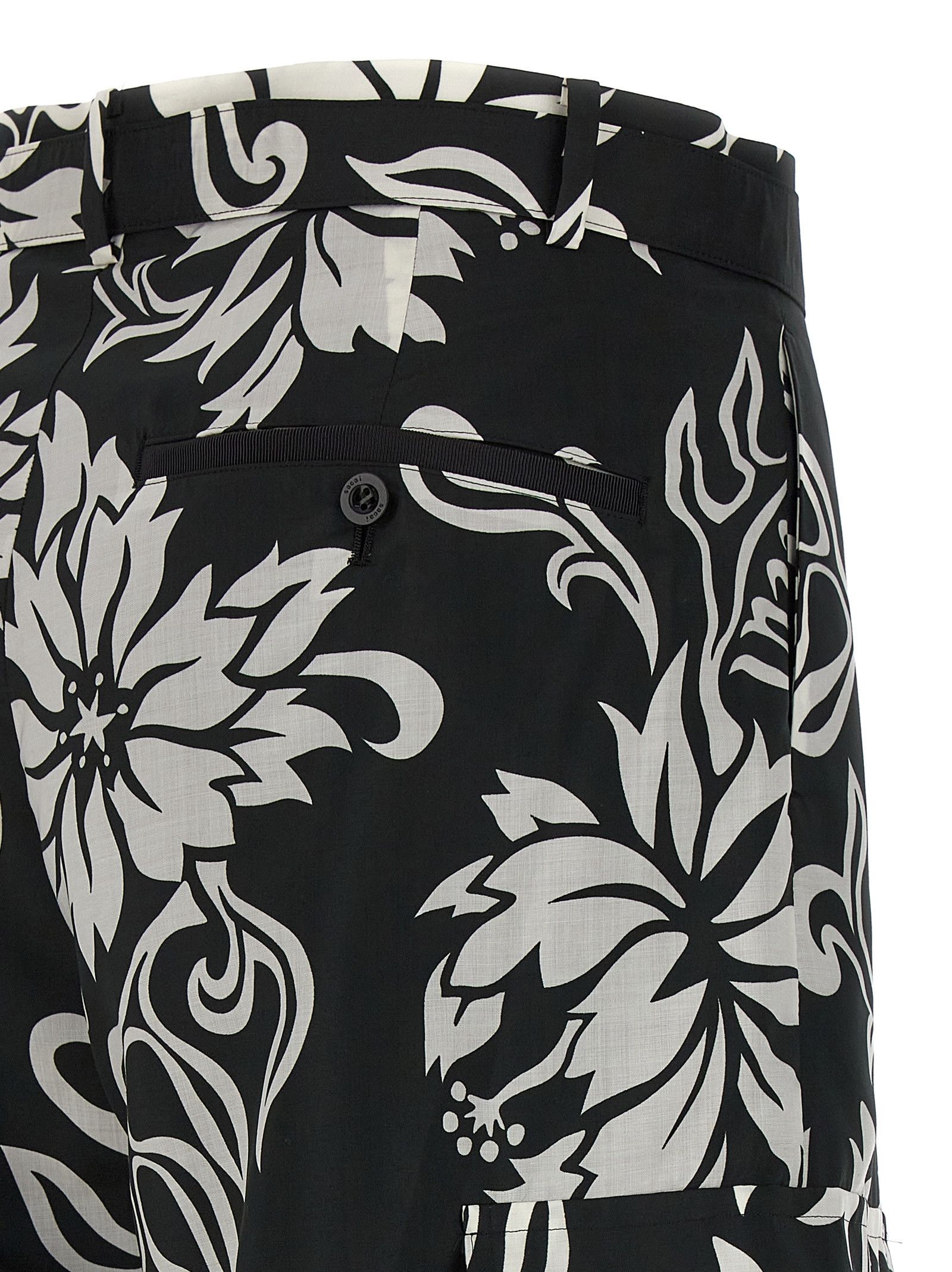 Sacai Floral Print Trousers Size 30" / US 8 / IT 44 - 4 Thumbnail