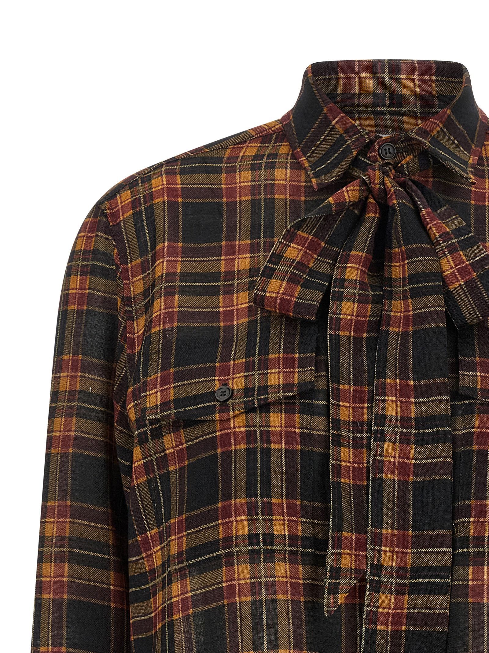 Saint Laurent Paris 'Cassandre' Lavallière Shirt Size L / US 10 / IT 46 - 4 Thumbnail