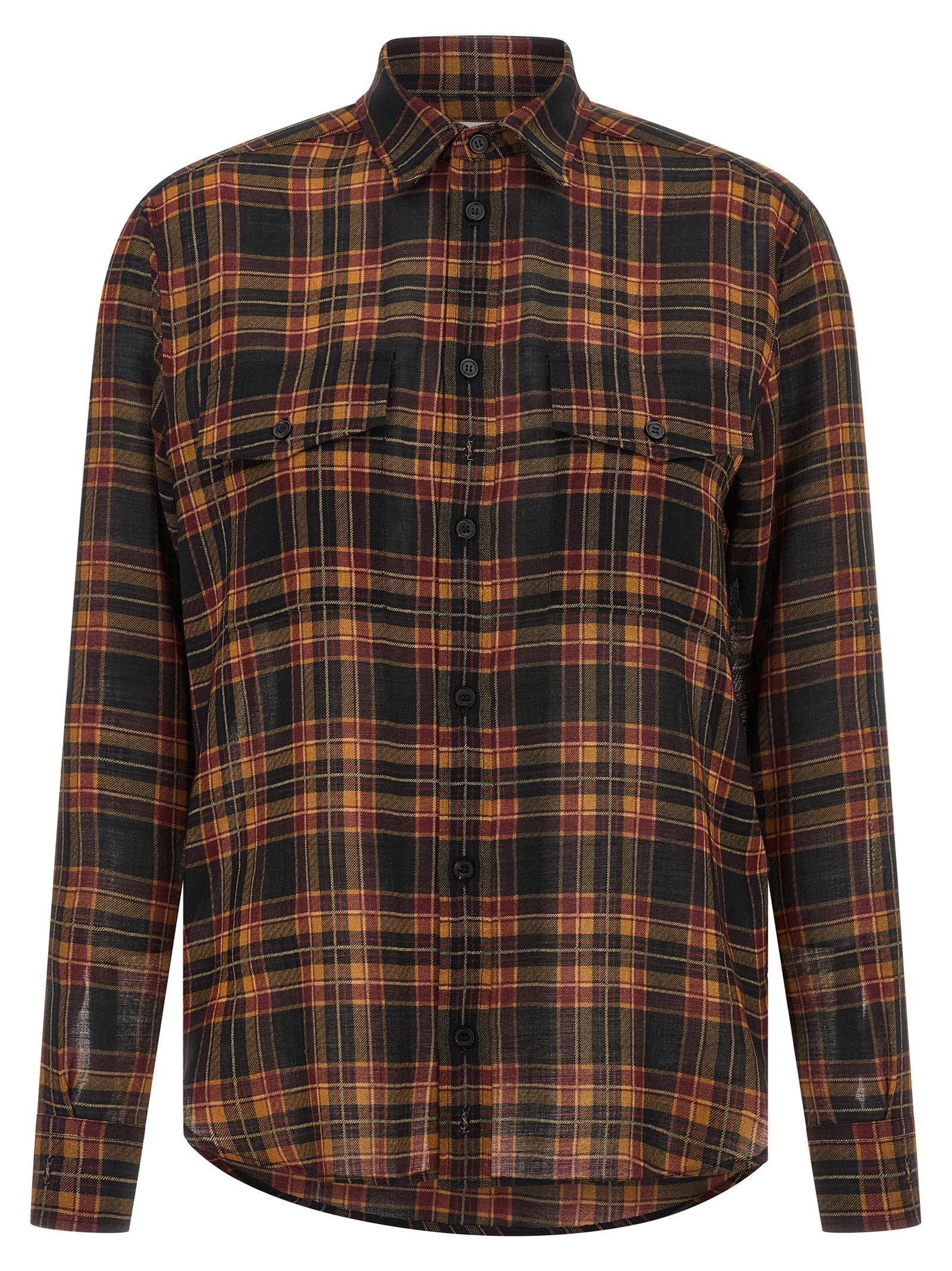 Saint Laurent Paris 'Cassandre' Lavallière Shirt Size L / US 10 / IT 46 - 2 Thumbnail