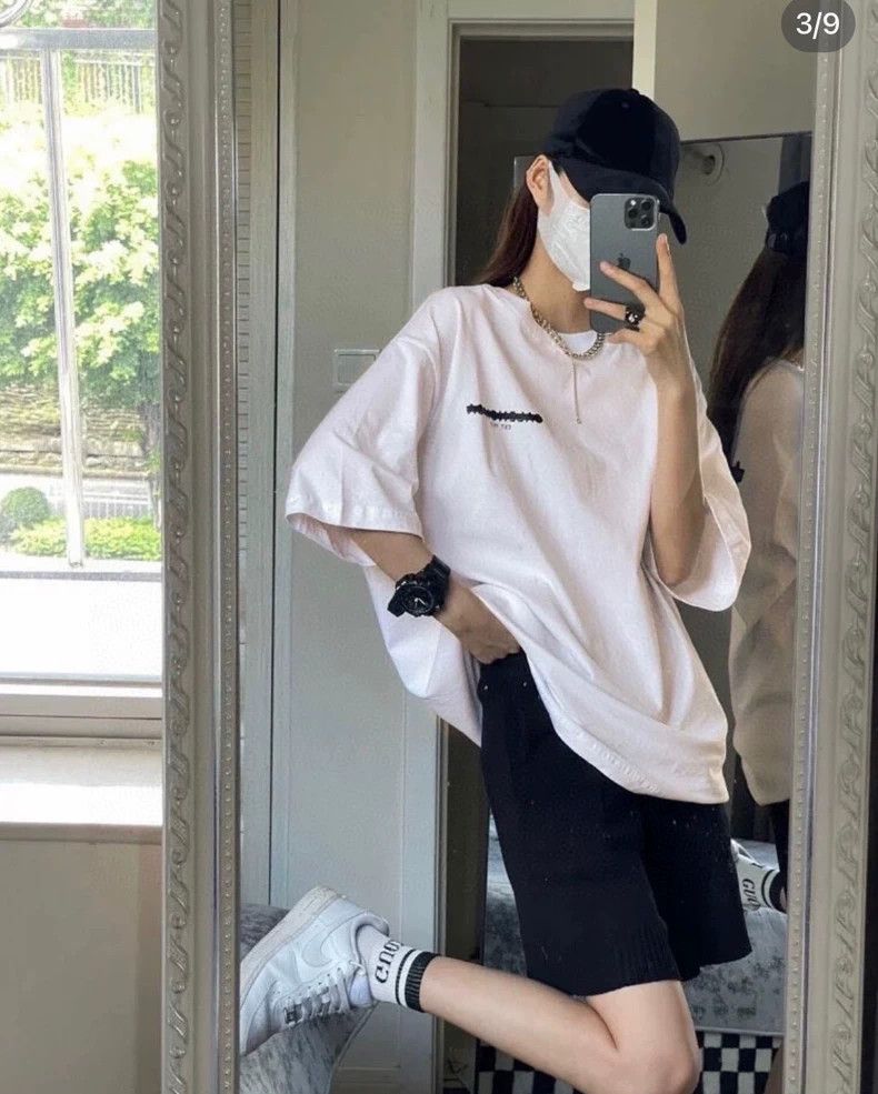Balenciaga Balenciaga Light Pink Short Sleeve Tee - dmc Size US M / EU 48-50 / 2 - 7 Thumbnail