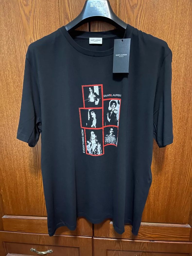 Saint Laurent Paris Saint Laurent Black Short Sleeve T-Shirt - dmc Size US L / EU 52-54 / 3 - 3 Thumbnail