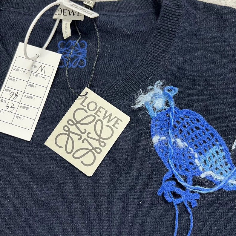 Loewe Loewe Embroidered Animal Wool Sweater - dmc Size US M / EU 48-50 / 2 - 3 Thumbnail