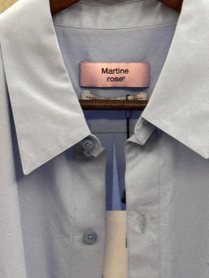 Martine Rose Martine Rose Blue Long-Sleeve Shirt - dmc Size US L / EU 52-54 / 3 - 3 Thumbnail