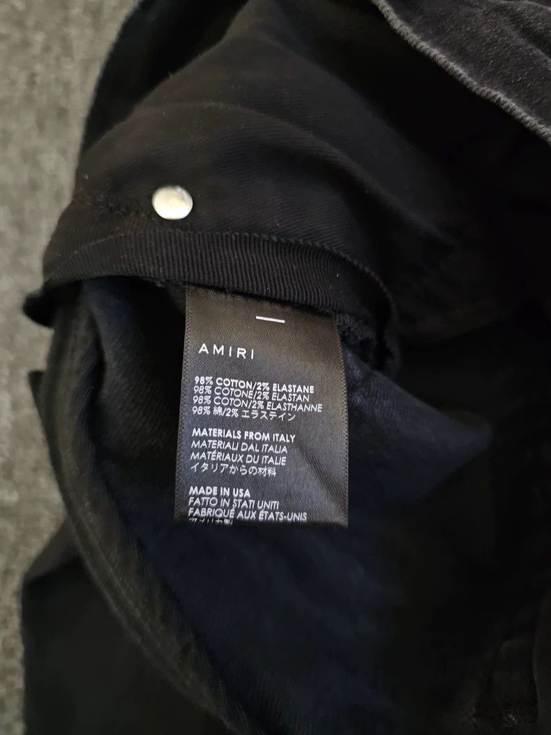 Amiri Amiri MX1 Distressed Black Jeans - dmc Size US 30 / EU 46 - 6 Thumbnail