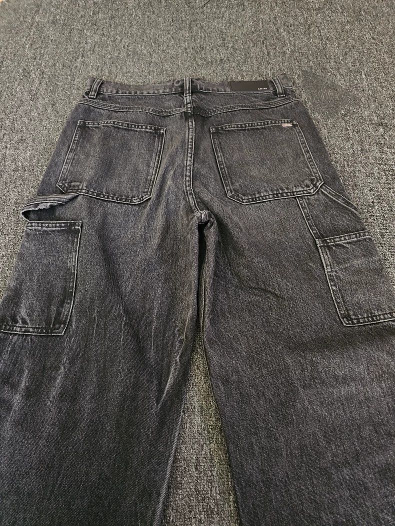 Amiri Amiri Wide-Leg Cargo Denim Jeans - dmc Size US 29 - 4 Thumbnail