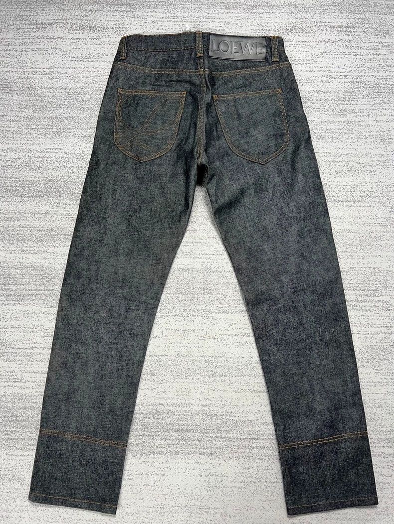 Loewe Loewe Black Gray Embroidered Logo Jeans - dmc Size US 31 - 2 Thumbnail
