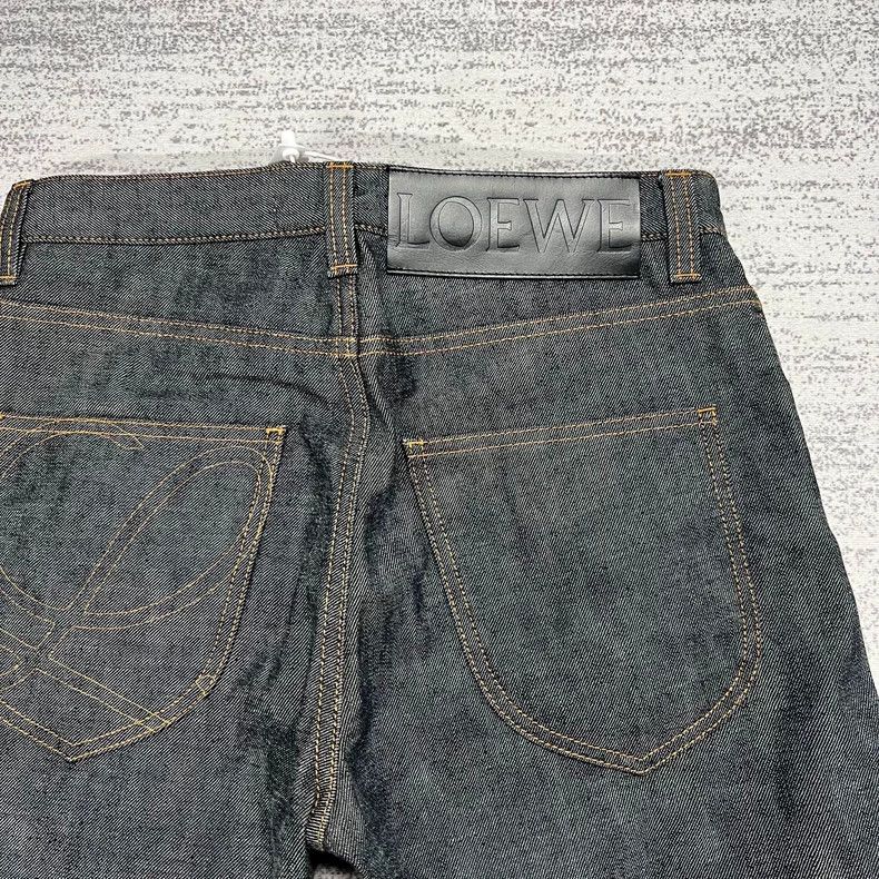 Loewe Loewe Black Gray Embroidered Logo Jeans - dmc Size US 31 - 3 Thumbnail