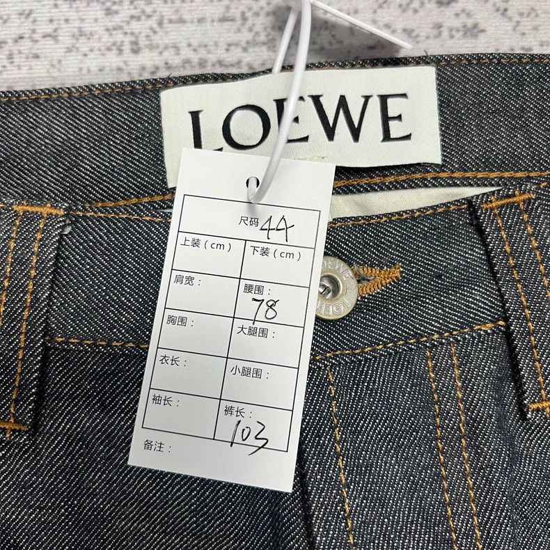 Loewe Loewe Black Gray Embroidered Logo Jeans - dmc Size US 31 - 4 Thumbnail